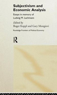 Subjectivism and Economic Analysis - Koppl, Roger (ed.)
