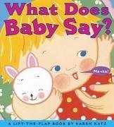 What Does Baby Say?: A Lift-The-Flap Book - Katz, Karen