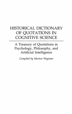 Cover Historical Dictionary of Quotations in Cognitive Science