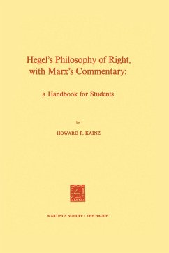 Hegel¿s Philosophy of Right, with Marx¿s Commentary - Kainz, H. P.