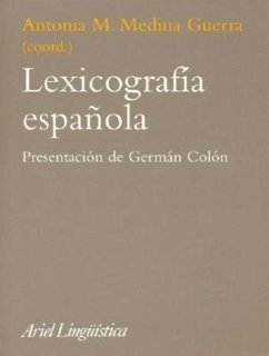 Lexicografía española - Medina Guerra, Antonia María