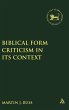 Biblical Form Criticism in Its Context - Bild 1