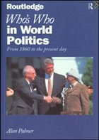 Who's Who In World Politics - Palmer, Alan
