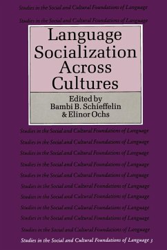 Language Socialization Across Cultures - Schieffelin, Bambi / Ochs, Elinor (eds.)