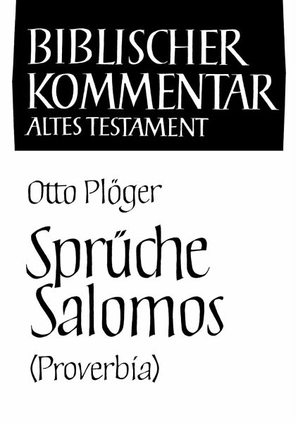 Sprüche Salomos (Proverbia)