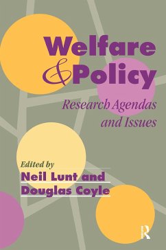 Welfare And Policy - Lunt, Neil / Coyle, Douglas (eds.)