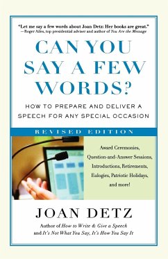 Can You Say a Few Words? - Detz, Joan