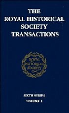 Transactions of the Royal Historical Society: Volume 5: Sixth Series - Royal Historical Society