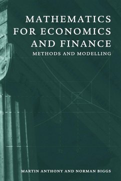 Mathematics for Economics and Finance - Biggs, Norman;Anthony, Martin