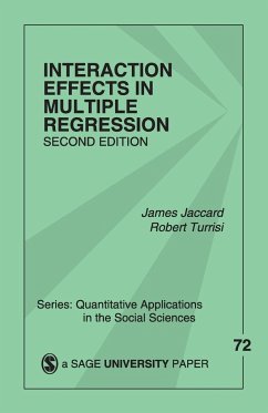 Interaction Effects in Multiple Regression - Jaccard, James; Turrisi, Robert