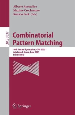 Combinatorial Pattern Matching - Apostolico, Alberto / Crochemore, Maxime / Park, Kunsoo (eds.)
