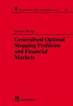 Generalized Optimal Stopping Problems and Financial Markets - Wong, Dennis