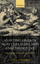 Starting Lines in Scottish, Irish, and English Poetry: From Burns to Heaney - Stafford, Fiona