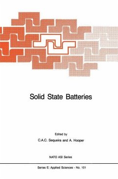 Solid State Batteries - Sequeira, C‚sar A.C. / Hooper, A. (Hgg.)