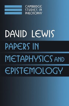 Papers in Metaphysics and Epistemology - Lewis, David; David, Lewis Ma