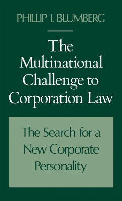 Cover The Multinational Challenge to Corporation Law