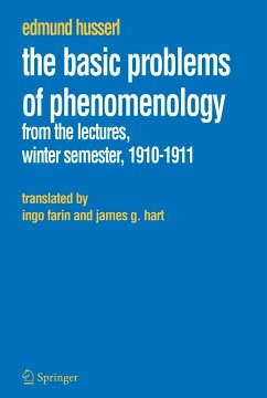 The Basic Problems of Phenomenology - Husserl, Edmund