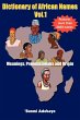 Dictionary of African Names, Volume 1 - Bild 1