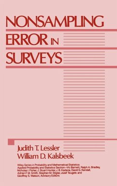 Nonsampling Error in Surveys - Lessler, Judith T; Kalsbeek, William D