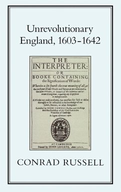Cover Unrevolutionary England, 1603-1642