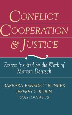 Conflict Cooperation and Justi(DP11) - Bunker, Barbara Benedict; Rubin, Jeffrey Z