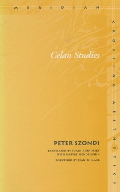 Celan Studies - Szondi, Peter