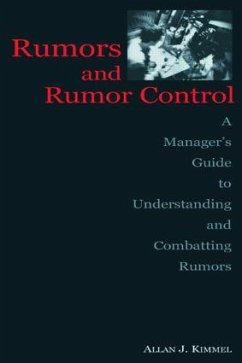 Rumors and Rumor Control - Kimmel, Allan J