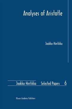 Analyses of Aristotle - Hintikka, Jaakko