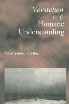Cover Verstehen and Humane Understanding