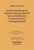Die Konzernhaftung der deutschen Muttergesellschaft für die Schulden ihrer U.S.-amerikanischen Tochtergesellschaft