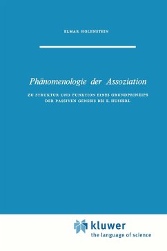 Phänomenologie der Assoziation - Holenstein, E.