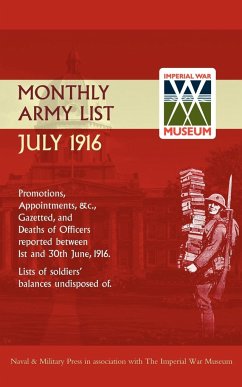 SUPPLEMENT TO THE MONTHLY ARMY LIST JULY 1916 - Press, Naval & Military