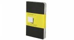 Moleskine Cahier pocket kariert schwarz DIN A6. 3er Pack