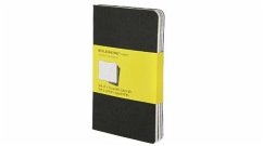 Moleskine Cahier pocket kariert schwarz DIN A6. 3er Pack