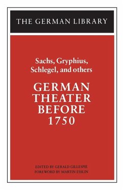 Cover German Theater Before 1750