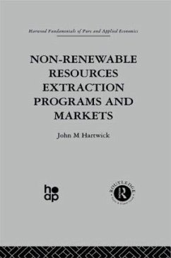 Non-Renewable Resources Extraction Programs and Markets - Hartwick, J.