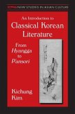 An Introduction to Classical Korean Literature: From Hyangga to P'Ansori
