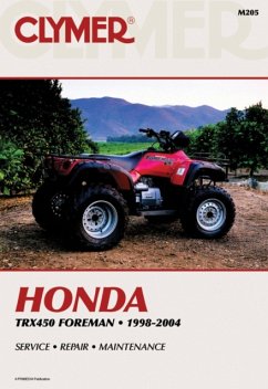 Honda TRX450 Foreman Series ATV (1998-2004) Service Repair Manual - Haynes Publishing