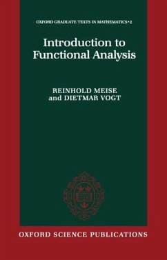 Introduction to Functional Analysis - Meise, Reinhold; Vogt, Dietmar; Ramanujan, M S