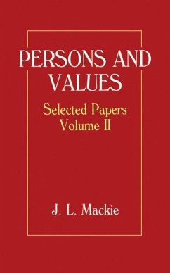 Persons and Values - MacKie, J L