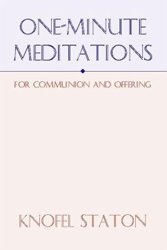 One Minute Meditations - Staton, Knofel