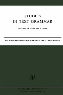 Studies in Text Grammar - Petöfi, J.S. / Rieser, H. (Hgg.)