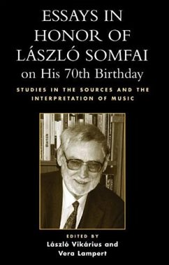 Essays in Honor of Laszlo Somfai on His 70th Birthday