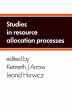 Studies in Resource Allocation Processes - Bild 1