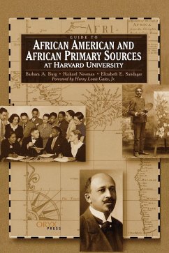Guide to African American and African Primary Sources at Harvard University - Oryx Publishing; Burg, Barbara A.; Newman, Richard