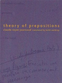 Theory of Prepositions - Royet-Journoud, Claude