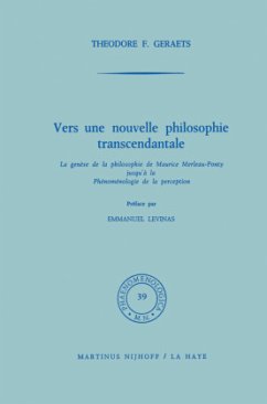 Vers une nouvelle philosophie transcendantale - Geraets, T. F.