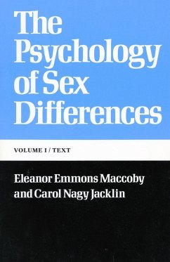 The Psychology of Sex Differences - Maccoby, Eleanor Emmons; Jacklin, Carol Nagy