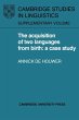 The Acquisition of Two Languages from... - Bild 1