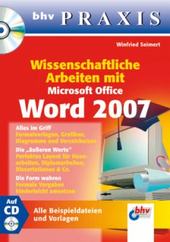 Cover Wissenschaftliche Arbeiten mit Microsoft Office Word 2007